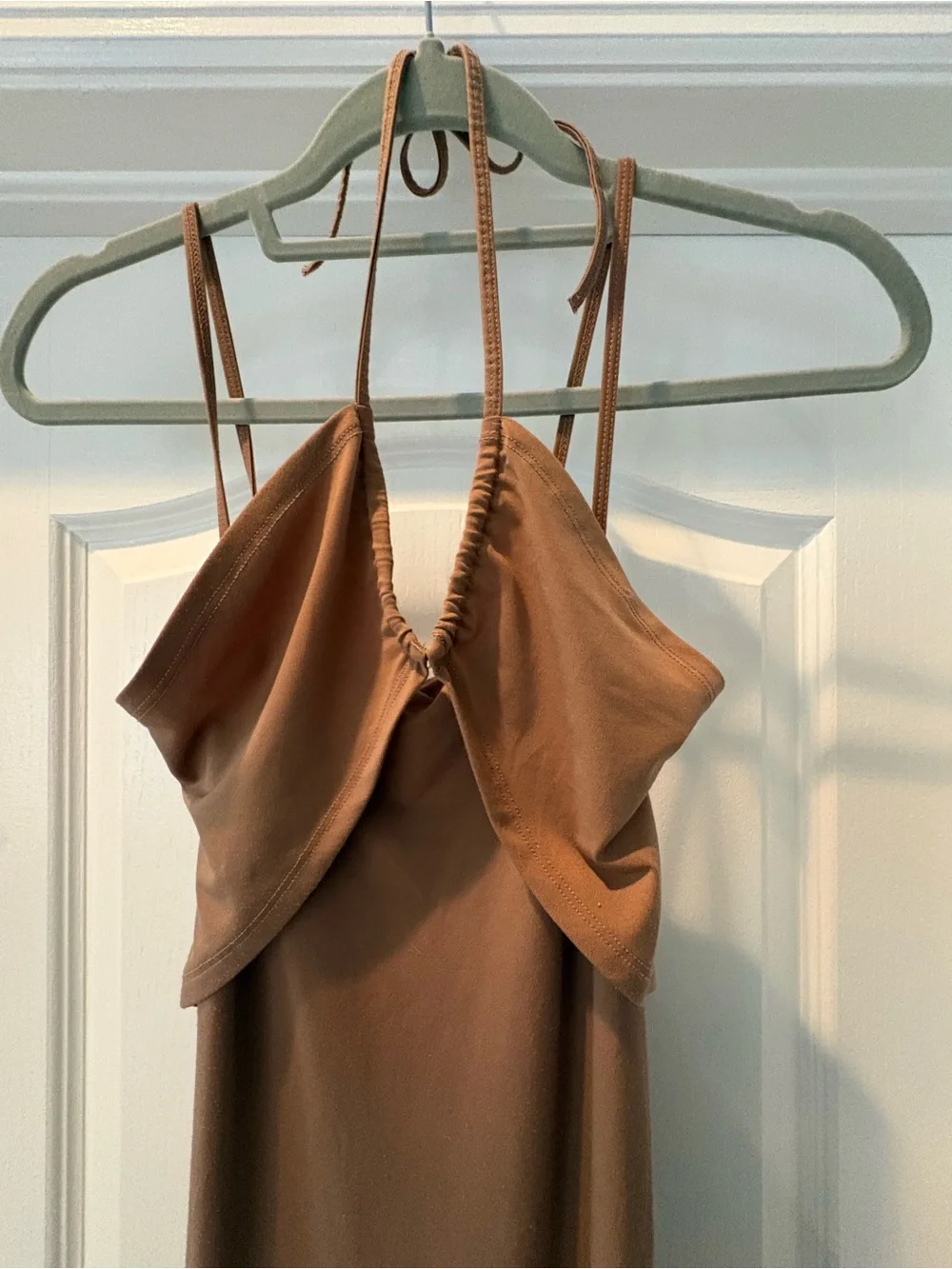 Abercrombie & Fitch Brown Maxi Halter Dress